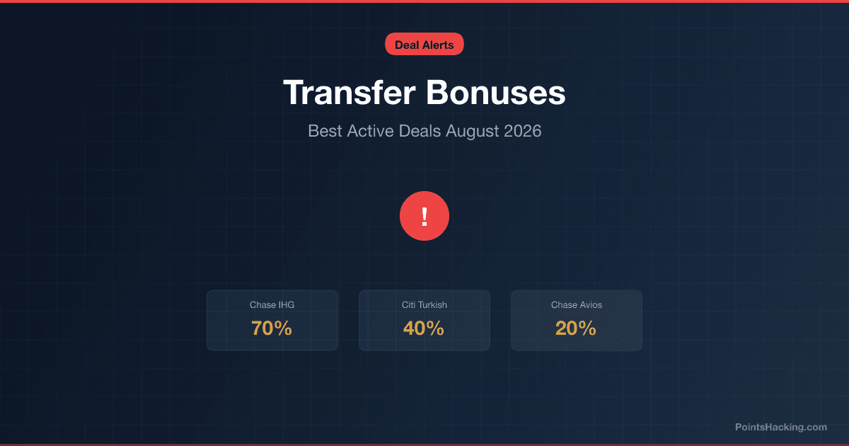 Best Credit Card Transfer Bonuses Right Now (August 2026)