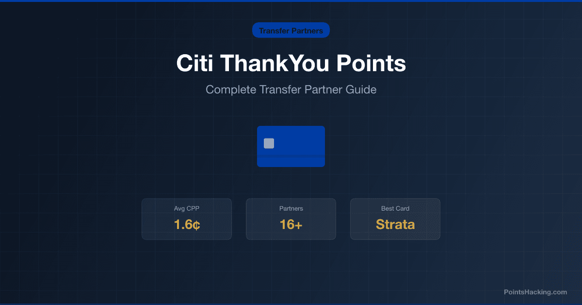 Citi ThankYou Points: The Complete Transfer Partner Guide
