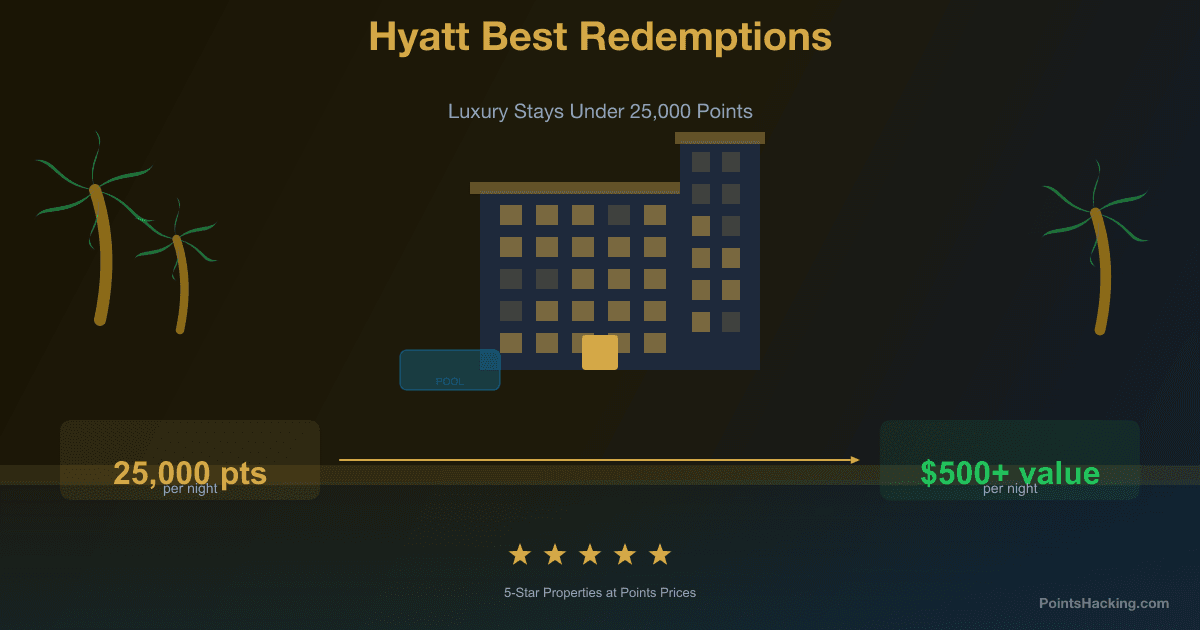Best Hyatt Redemptions Under 25,000 Points Per Night