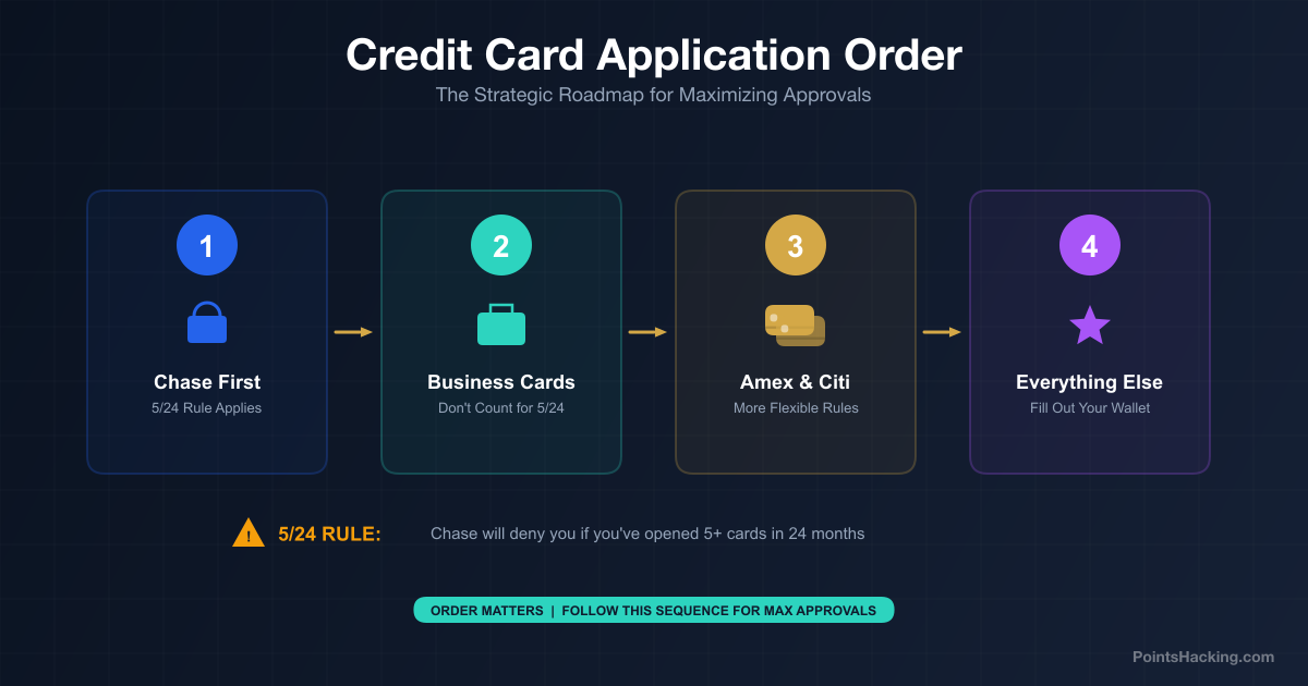Credit Card Application Order Strategy (5/24 & Beyond) | PointsHacking
